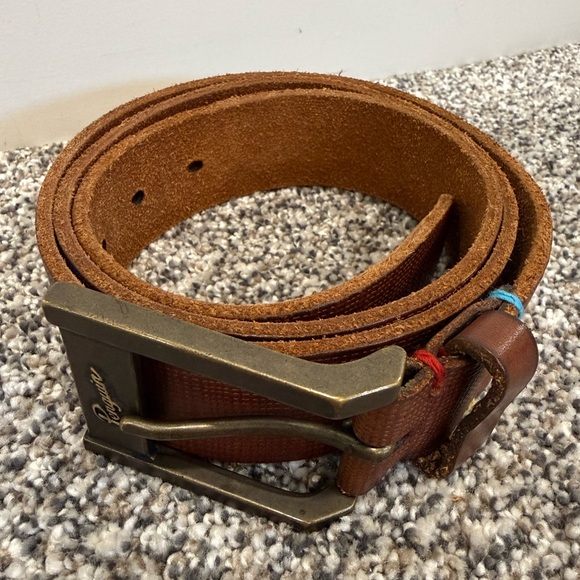Original Penguin Other - Men's Brown Full Grain Cow Hide Minimalist Classic Original Penguin Belt Size 40